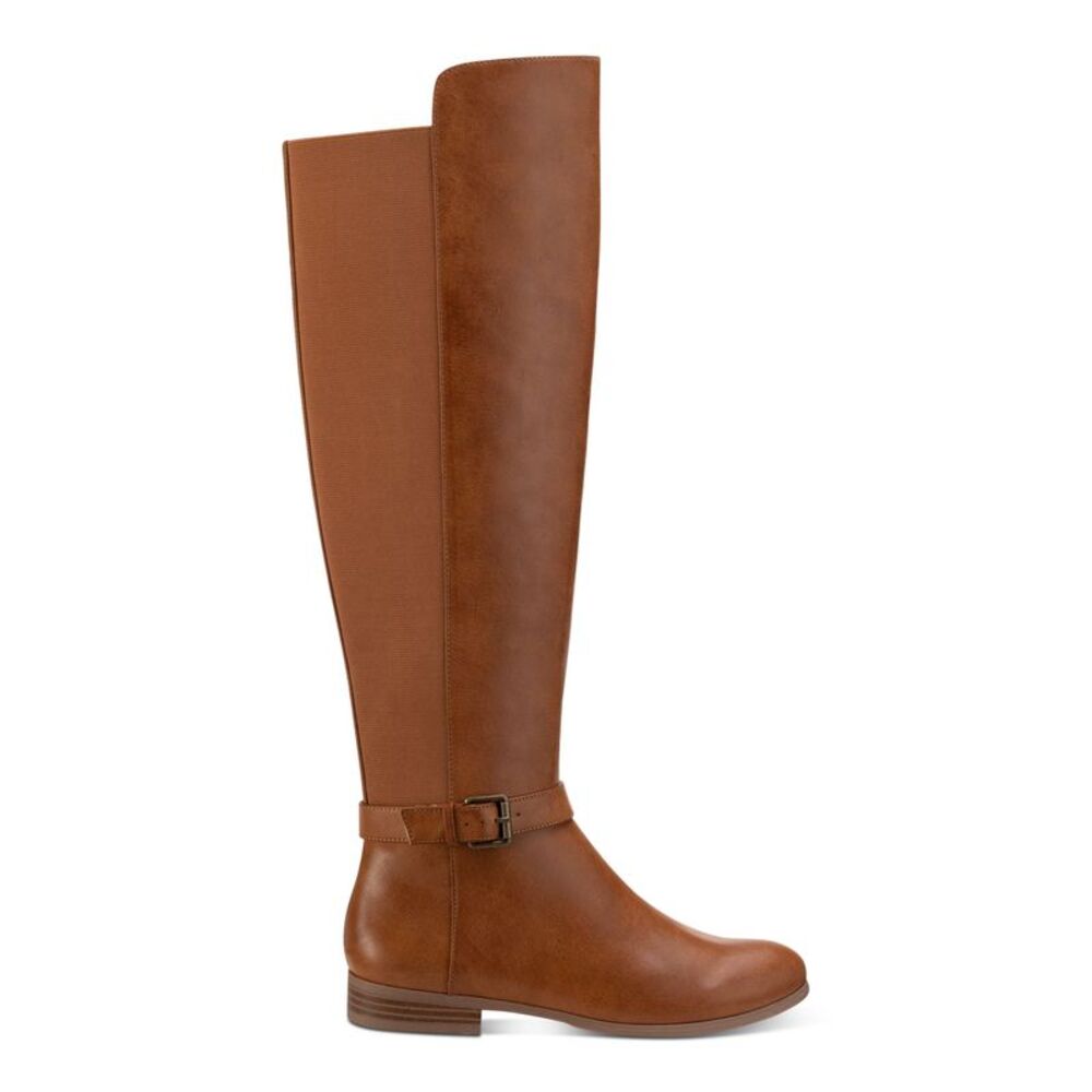 STYLE & COMPANY Womens Tan Brown Buckled Strap Kimmball Riding Boot 7.5 M - Picture 3 of 4